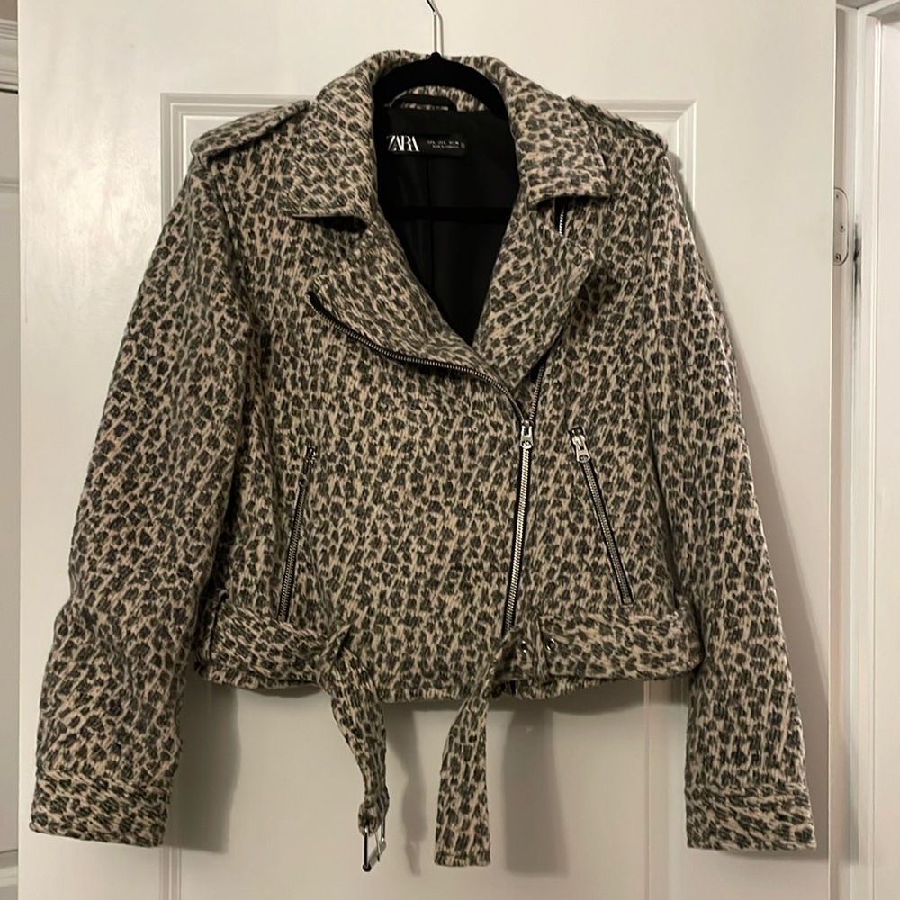 Double breasted printed jacket